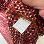 Petal & Pup Women's Printed Burnt Orange Satin Cutout Midi Dress Size 4 Photo 3