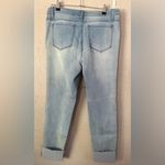 TRACTR Lt Blue Denim Cropped Cuffed Box Jeans Womens Mid Photo 12