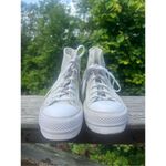 Converse Womens Chuck Taylor LIFT HI High Top Sneakers Sz. 7 Bone White - A00902 Photo 5