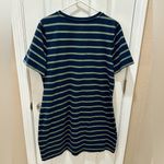 Banana Republic  striped t-shirt dress with front pockets size XL blue green Photo 1
