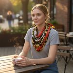 Ed Hardy NWT   Leopard Skull Scarf  Y2K Edgy Leopard Print Wrap 4 Way Wear OS Photo 1