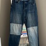KanCan Blue Straight Leg Jeans with Striking Two Photo 0