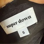 SUPER DOWN belle knot mini dress Black & White Gingham Size Small Photo 3