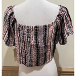 Live to be spoiled NWT ~  Short Sleeve Crop Top Size X-Large ~ Pink, Purple Photo 4