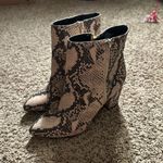 G by Guess Snake Leather Boot Heels Photo 0