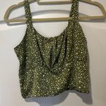 Boutique Green Floral Top Photo 0