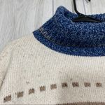 Liz Claiborne  Turtleneck Knit Sweater Earth Tones Ski Sweater size S Small Photo 4