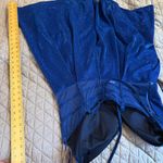 Blue Sparkling Short Dress adjustable crisscross straps size 16 Black Photo 4