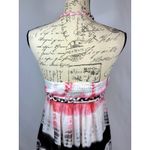 Chaudhry Rope Halter Open Back Tie Dye Maxi Dress Pink Black M Size M Photo 8