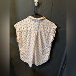 Jachs  Girlfriend Cream With Floral Print Short Sleeve Button Up Shirt Photo 3