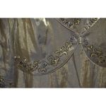 Alex Evenings ALEX Evening Formal Dress Jacket Green Iridescent Bead 18WP Mother of the Bride Photo 5