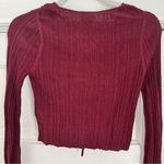 & Other Stories & Other Stories burgundy Ribbed Crop Top Photo 5