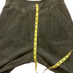 Vintage Evan Davies Genuine Olive Green Suede Cigarette Pants Size 6 Photo 5