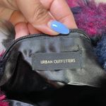 Urban Outfitters  Black Red Pink Faux Fur Top Handle Handbag Purse Photo 6