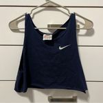 Nike  Navy Blue Embroidered Tank Top Photo 1