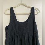 J. Jill Black Grey Stripe Maxi Dress Size Large Photo 5