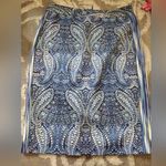 Nanette Lepore abstract blue print skirt Photo 0