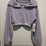 BDG NWT lilac  Quarter-Zip Cropped Sweatshirts Photo 1