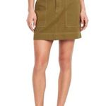 Old Navy  Carpenter Mini Utility Satin Moss Green Streetwear Cute Grunge Skirt 14 Photo 0