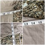 Love83 Beige Cropped Button Up Top Women’s M Woven Boho Coastal Granola Girl Tan Size M Photo 5