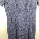 Club Monaco Navy Blue Lace Embroidered Short Sleeve Mini Dress Women’s Size 2 Photo 4