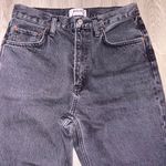 AGOLDE Black Washed Denim Straight Leg Jeans Photo 2