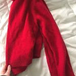 Brandy Melville Red Cropped Long Sleeve Sweater  Photo 0