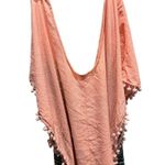 Xhilaration peach and green sheer beach cover up size medium Photo 0
