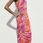 ZARA Printed Tulle Dress Photo 4