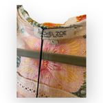 Rachel Zoe Floral Boho Linen Blend Wrap Blouse Tie Front Ruffle Top L NWT Photo 3