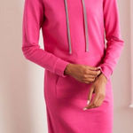 Boden Oriel Sweatshirt Dress Hot Pink 12 Photo 0