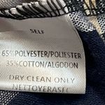 Adora plaid light weight button front top Blue Size M Photo 4