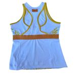 Adidas Stella McCartney Barricade Andrea Petkovic Yellow White Tennis Tank Top Photo 1