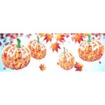 Pumpkin Earrings New Rhinestones Pierced Posts Thanksgiving Fall Festive Harvest Green Photo 5