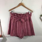 Rebecca Taylor  Stripe linen high rise shorts 8 Photo 0