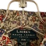 Lauren Ralph Lauren Floral Cotton Button up Shirt cream embroidered Lace Trim Red Size undefined Photo 1