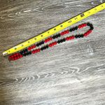 Vintage red and black beaded necklace Photo 5