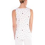 Badgley Mischka  Printed Nautical Polka Dot Tank Medium Crewneck Designer Photo 6