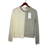 Zadig & Voltaire New  two-tone wool-cashmere blend crewneck sweater sz S Photo 1