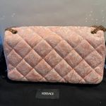 Versace Chain Shoulder Bag Medusa Barocco Jacquard Pink - NWT Photo 4