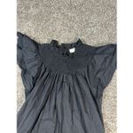 Pinch All That You Are Black Ruffled Smocked Dress Drop Waist Pockets Women’s S Photo 7