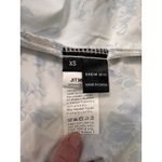 SheIn MOD Blue & White Floral Satin Slip Dress Photo 9