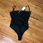 Good American  Ribbed Bodysuit Black NWT Photo 4