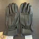 INDIAN MOTORCYCLE BLACK DEERSKIN STRAP GLOVES WOMEN'S SIZE LARGE 286066206 Photo 0