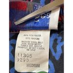 Land And Sea Vintage Ames Bold Blue Pink Floral Midi Elastic Waist Skirt M NWT Size M Photo 7