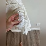 Farm Rio  Isolde White Eyelet Ruffle Midi Dress Photo 5