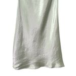 Babaton  Lato Halter Mini Slip Dress Silver Sage Green Satin Bias Cut Size Small Photo 9
