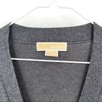 Michael Kors  Gray VNeck Snap Button Cardigan Photo 5