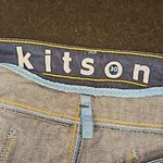 💕KITSON💕 Y2K Play Me Denim Mini Skirt ~ Dark Blue Wash 30 Size undefined Photo 5