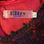 NWT Ruby Red Velvet & Black Lace Maxi Dress Whimsigoth‎ Gothic Witchy Party Photo 6